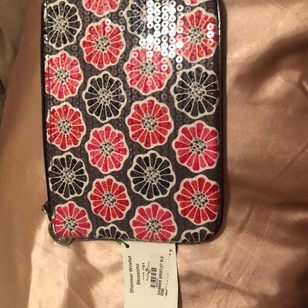 Vera Bradley shimmer wristlet